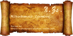 Nikodemusz Zsombor névjegykártya